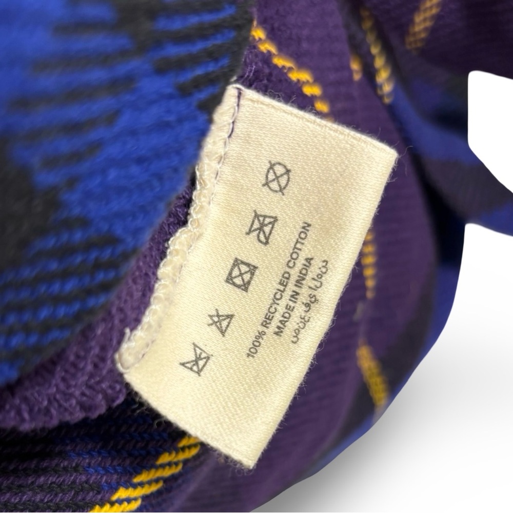 Burberry Blue Purple Tartan Plaid Tote Bag Shopper Shoulder Nova Check Limited - Picture 4 of 6